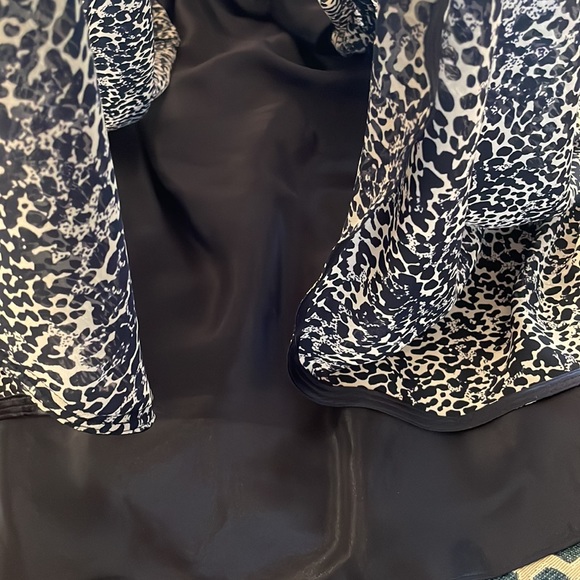 Bice by Anthropologie navy white sleeveless drop waist midi flapper dress 10 - Picture 15 of 16